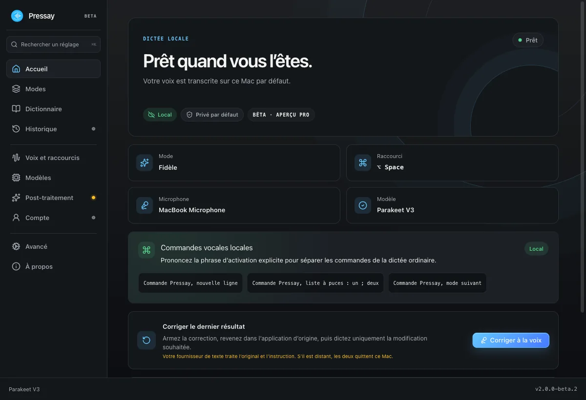 Pressay — vue produit